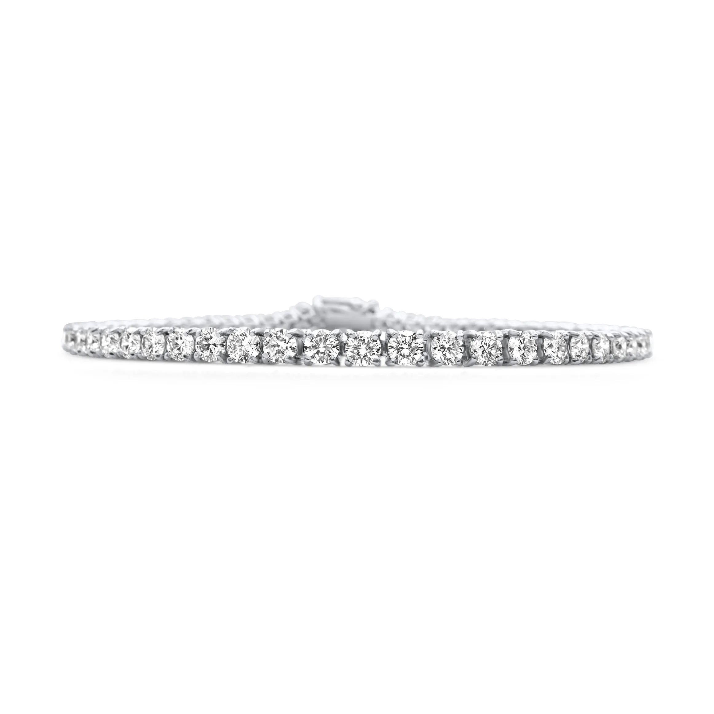 14k White Gold Diamond Tennis Bracelet 7.62 ctw