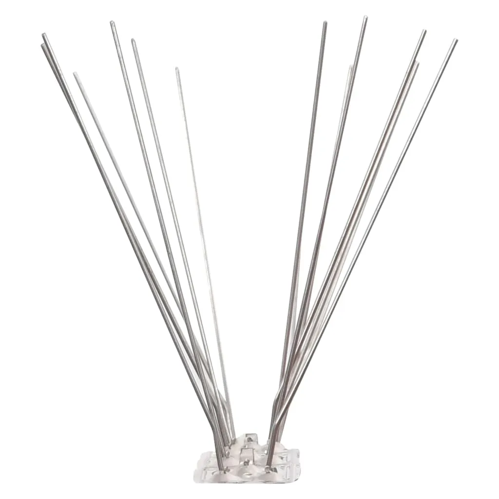 4-row Stainless Steel Bird & Pigeon Spikes Set of 6 3 m