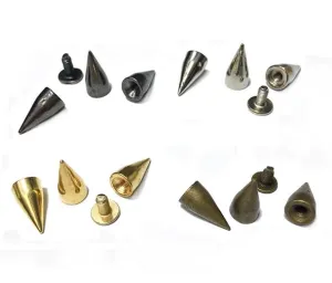 9/16" (14mm x 7mm) Screwback Spikes (10-pack)