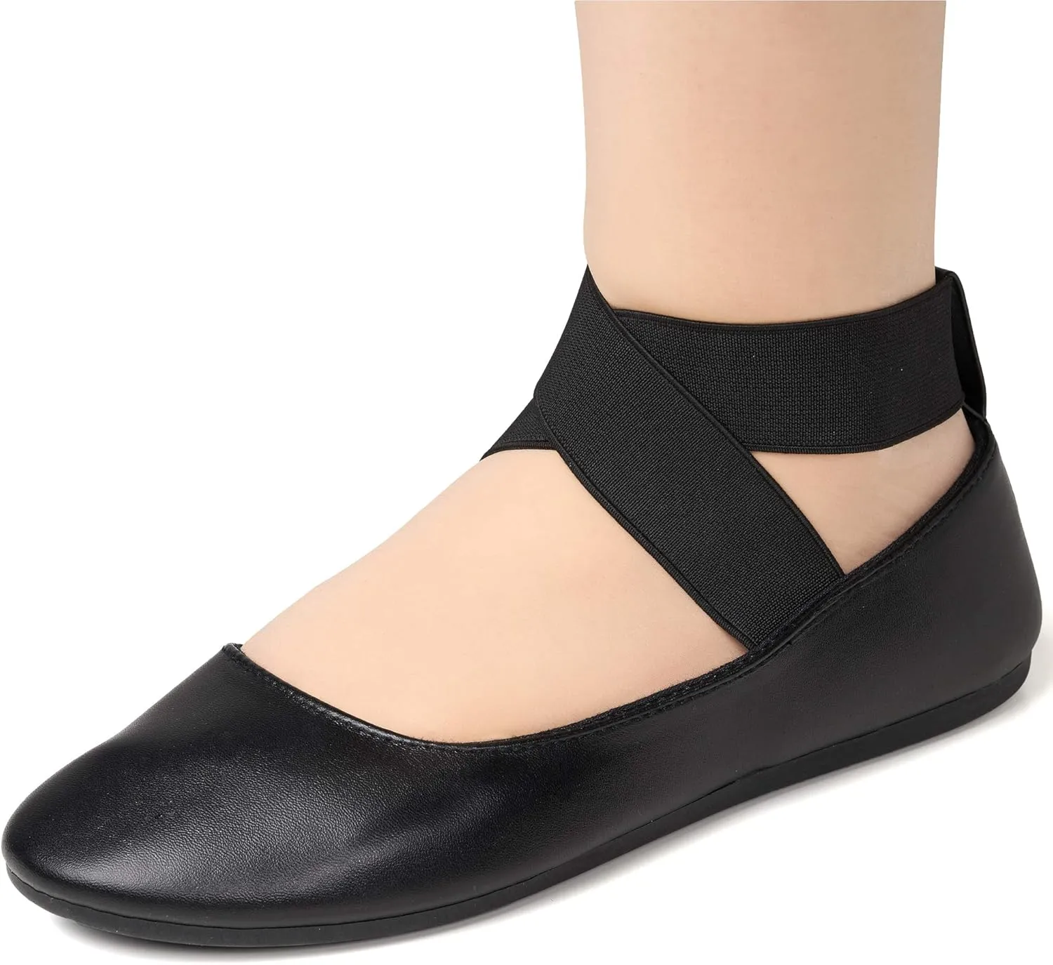 Alpine Swiss Peony Womens Ballet Flats Elastic Ankle Strap Shoes Slip On Loafers - Order 1 Size up Runs Small