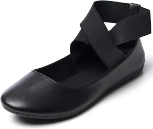 Alpine Swiss Peony Womens Ballet Flats Elastic Ankle Strap Shoes Slip On Loafers - Order 1 Size up Runs Small