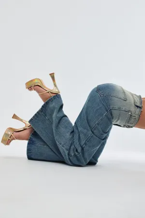Amozae-Andrea Platform Block Heels - Gold