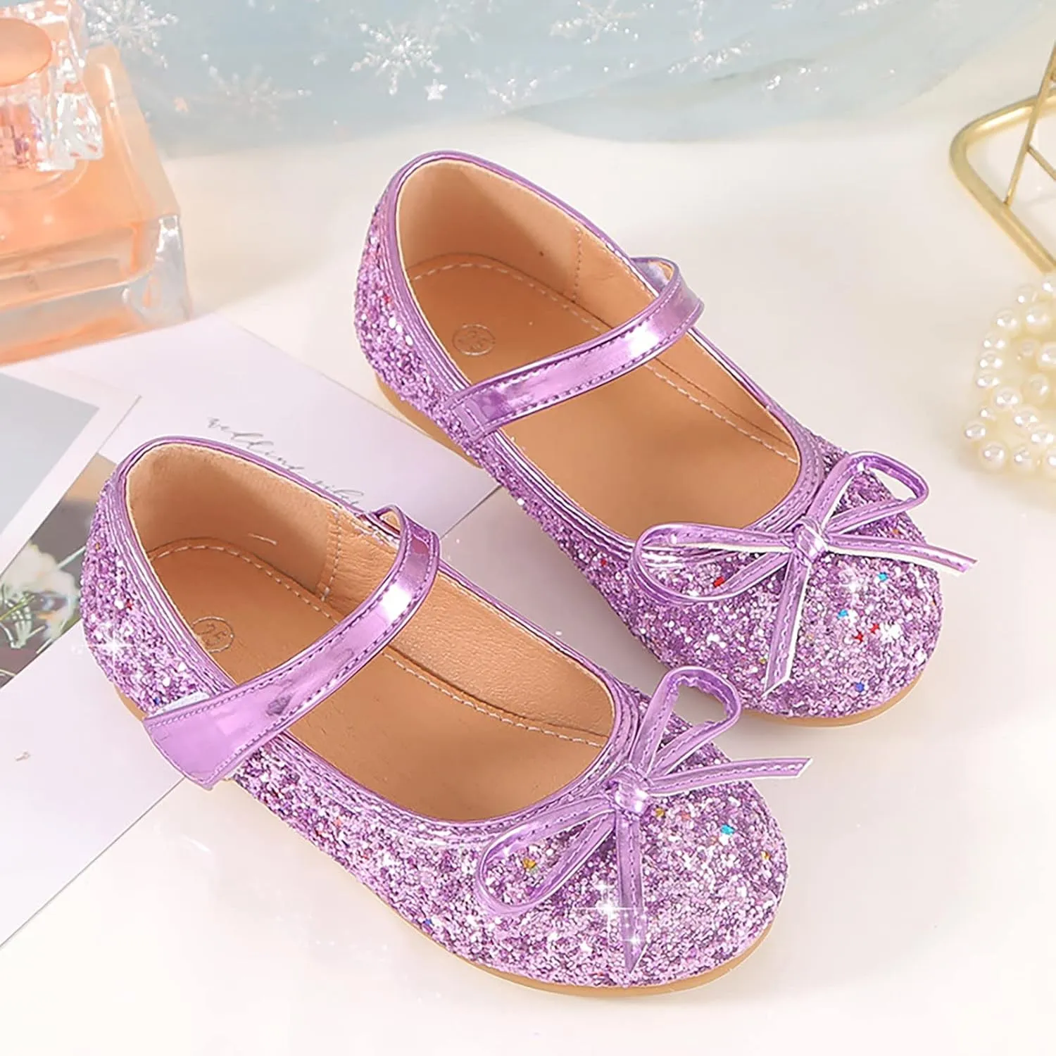 Baby Shoes Infant Baby Soft Sole Walking Shoes Bow Ballet Flats for Girl Wedding Birthday Party Oxford Shoes Loafers