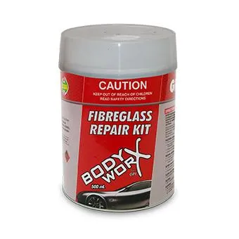 BODYWORX FIBREGLASS REPAIR KIT 500ml Marine Automotive caravan easky