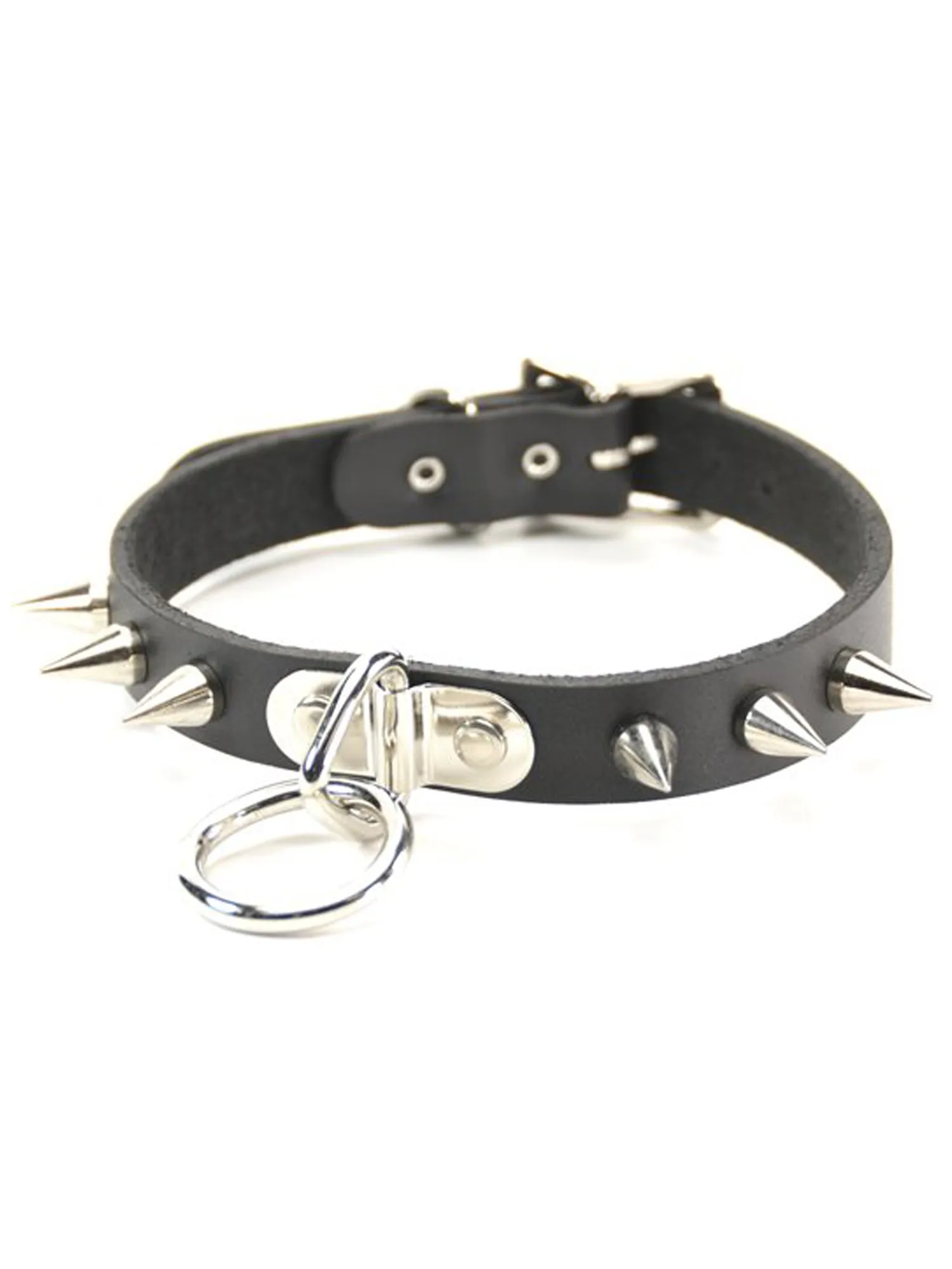 Bondage Choker with Cone Spikes