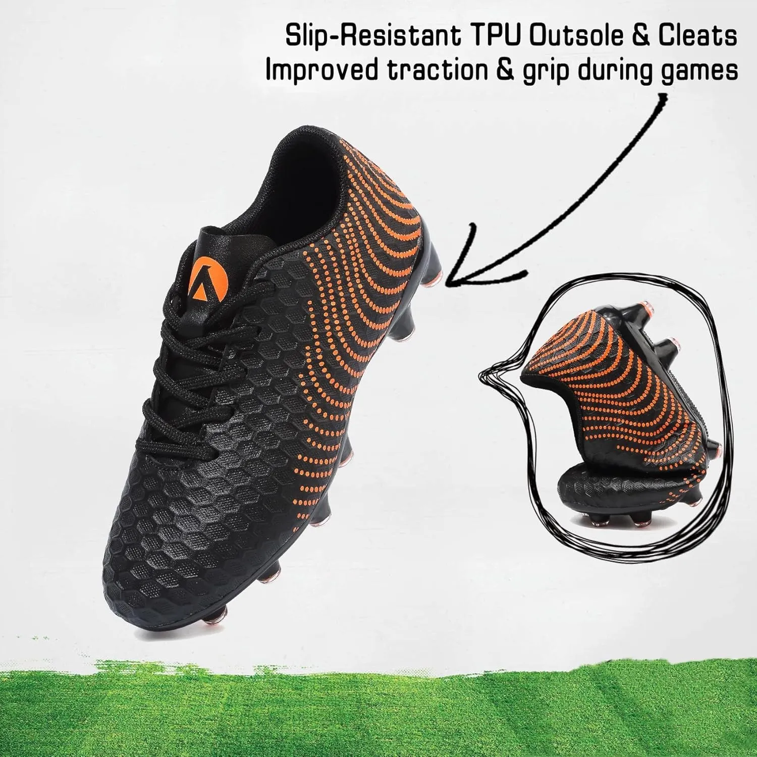 Boys Girls Soccer Cleats Kids Youth Firm Groud Soccer Shoes Athletic Outdoor Trainning Football Shoes Cleats