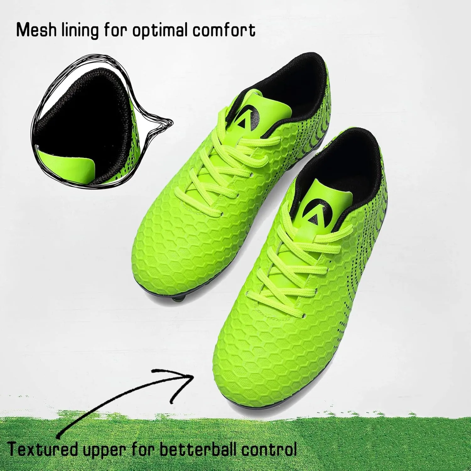 Boys Girls Soccer Cleats Kids Youth Firm Groud Soccer Shoes Athletic Outdoor Trainning Football Shoes Cleats
