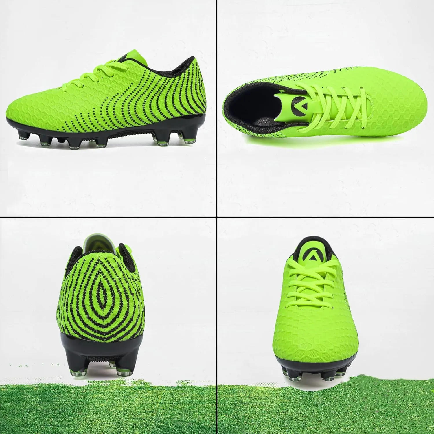 Boys Girls Soccer Cleats Kids Youth Firm Groud Soccer Shoes Athletic Outdoor Trainning Football Shoes Cleats