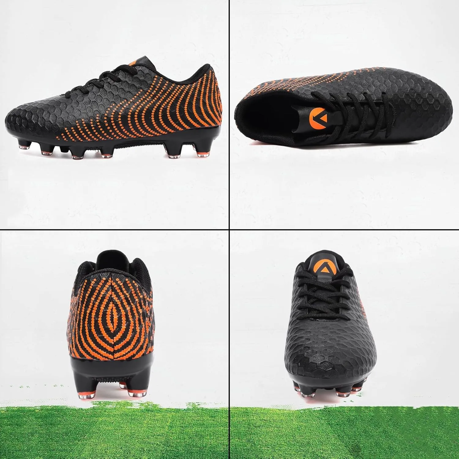 Boys Girls Soccer Cleats Kids Youth Firm Groud Soccer Shoes Athletic Outdoor Trainning Football Shoes Cleats