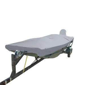 Carver Poly-Flex II Styled-to-Fit Boat Cover f/12.5 Open Jon Boats - Grey