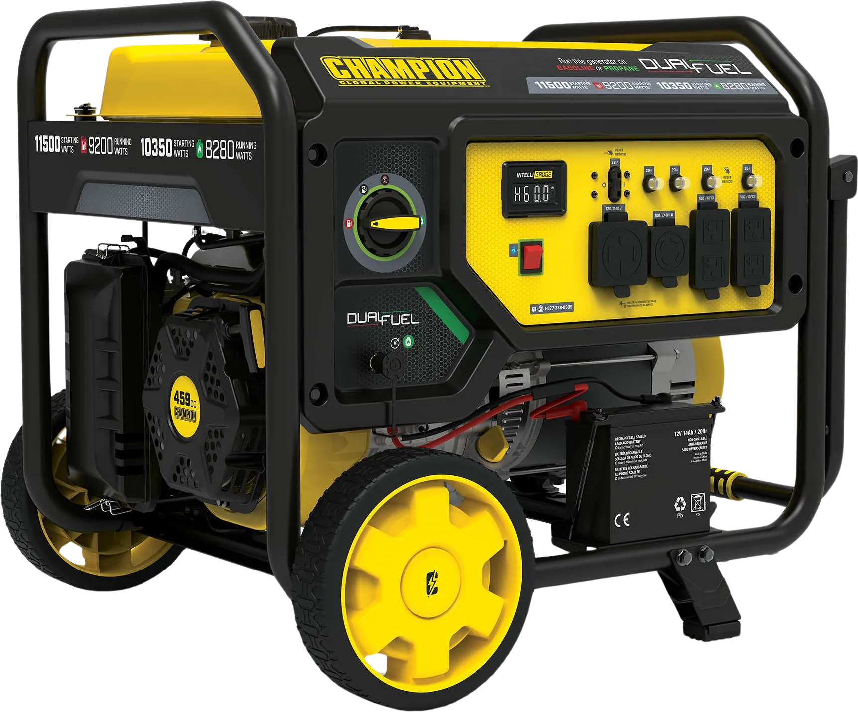 Champion 201194 9200W/11500W Generator Dual Fuel Gas Propane Electric Start New