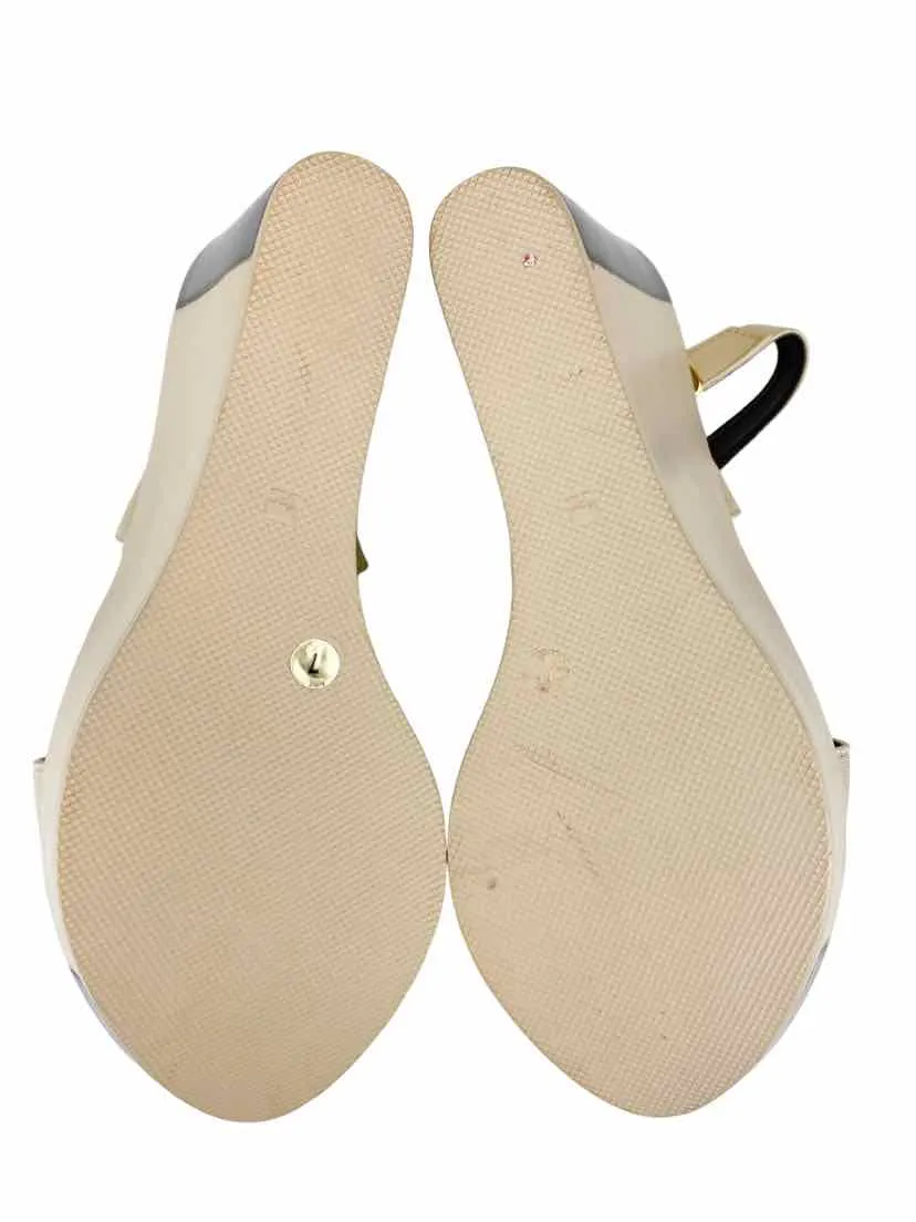 Charles David, Women's Elastic Platform Sandal, Sand/Brown, Size 38 (US 7)