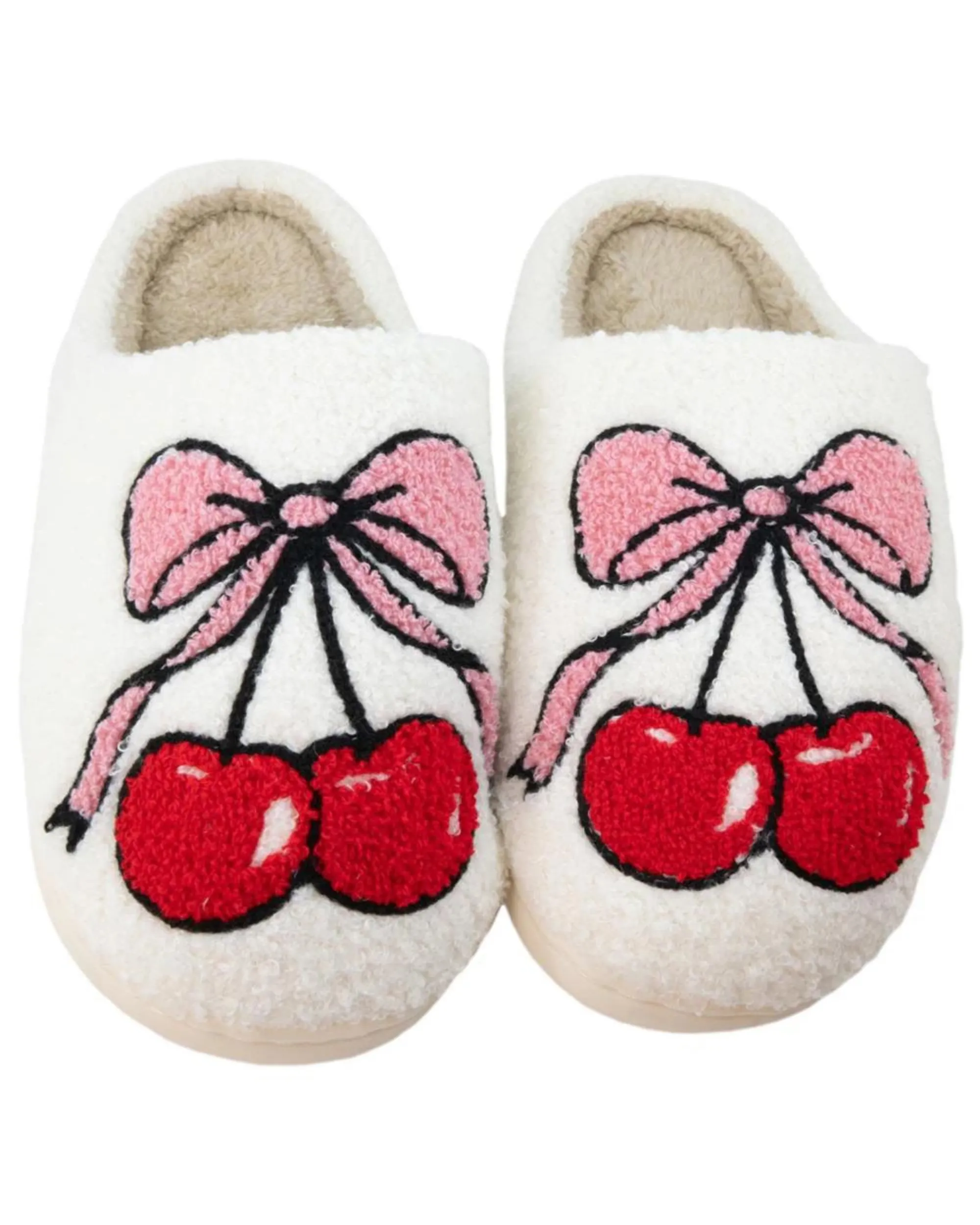 Cherry Bow Slippers