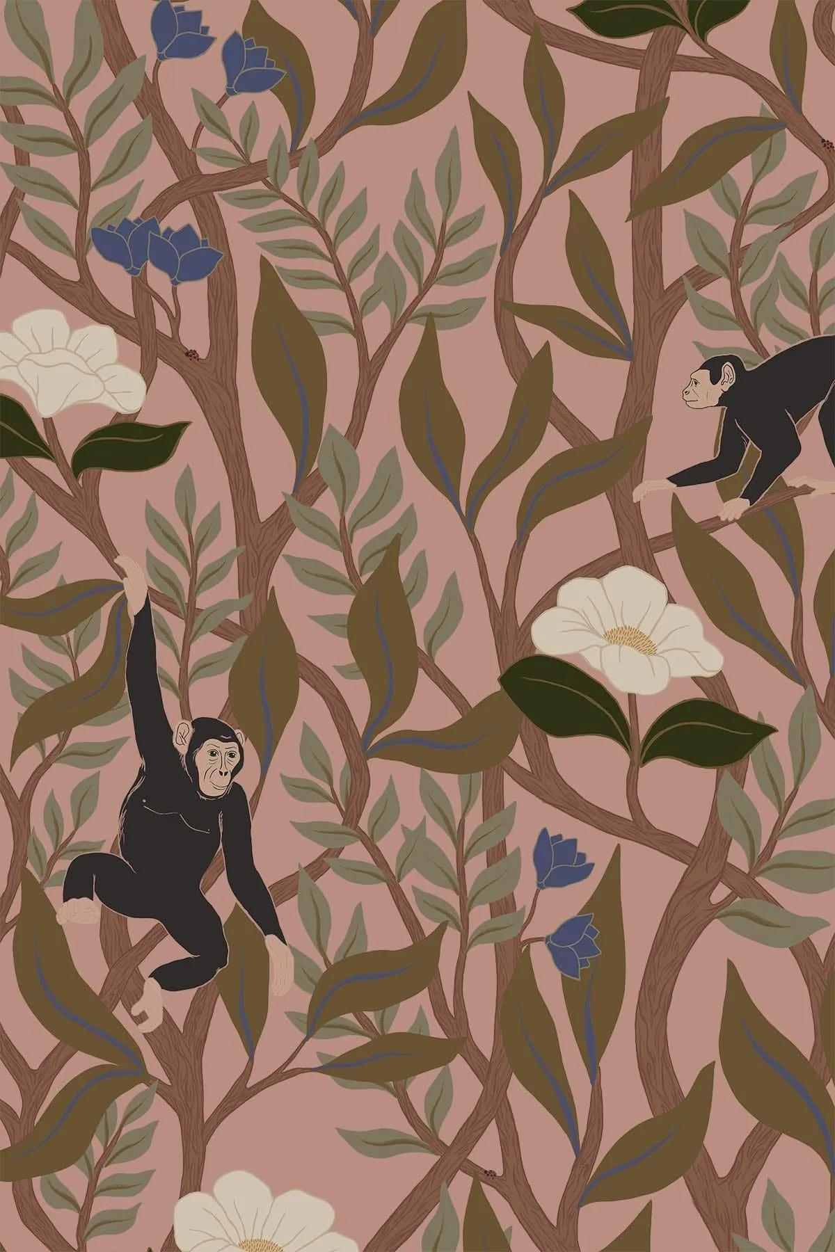Climbing Monkeys Dusty Pink