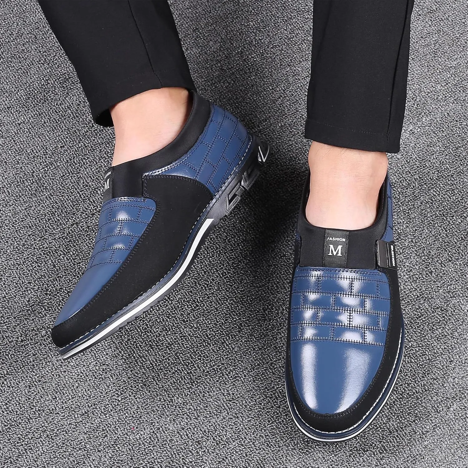 COSIDRAM Mens Casual Shoes Sneakers Loafers Comfort Walking Shoes for Male Business Work Office Dress
