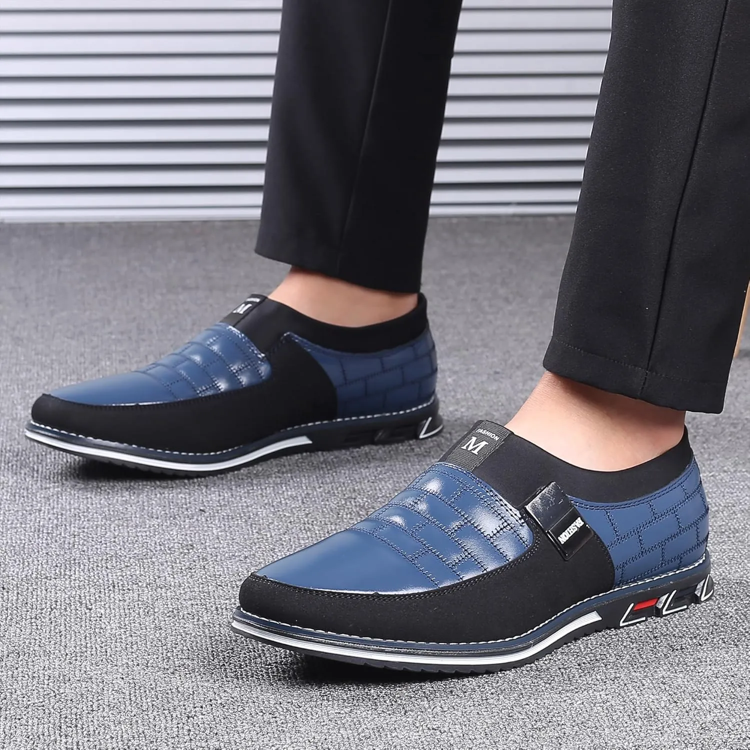 COSIDRAM Mens Casual Shoes Sneakers Loafers Comfort Walking Shoes for Male Business Work Office Dress