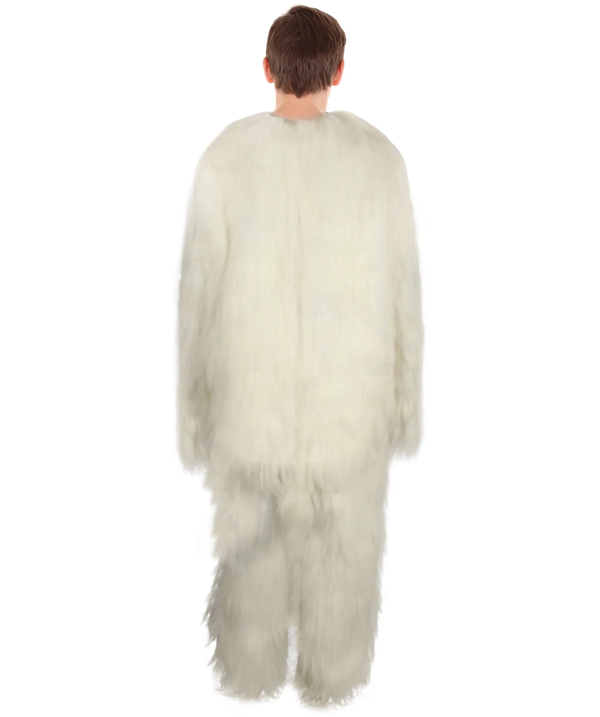 Furry Cat Collection | Men's White Furry Cat Costume with Tail | Cosplay Halloween Costume