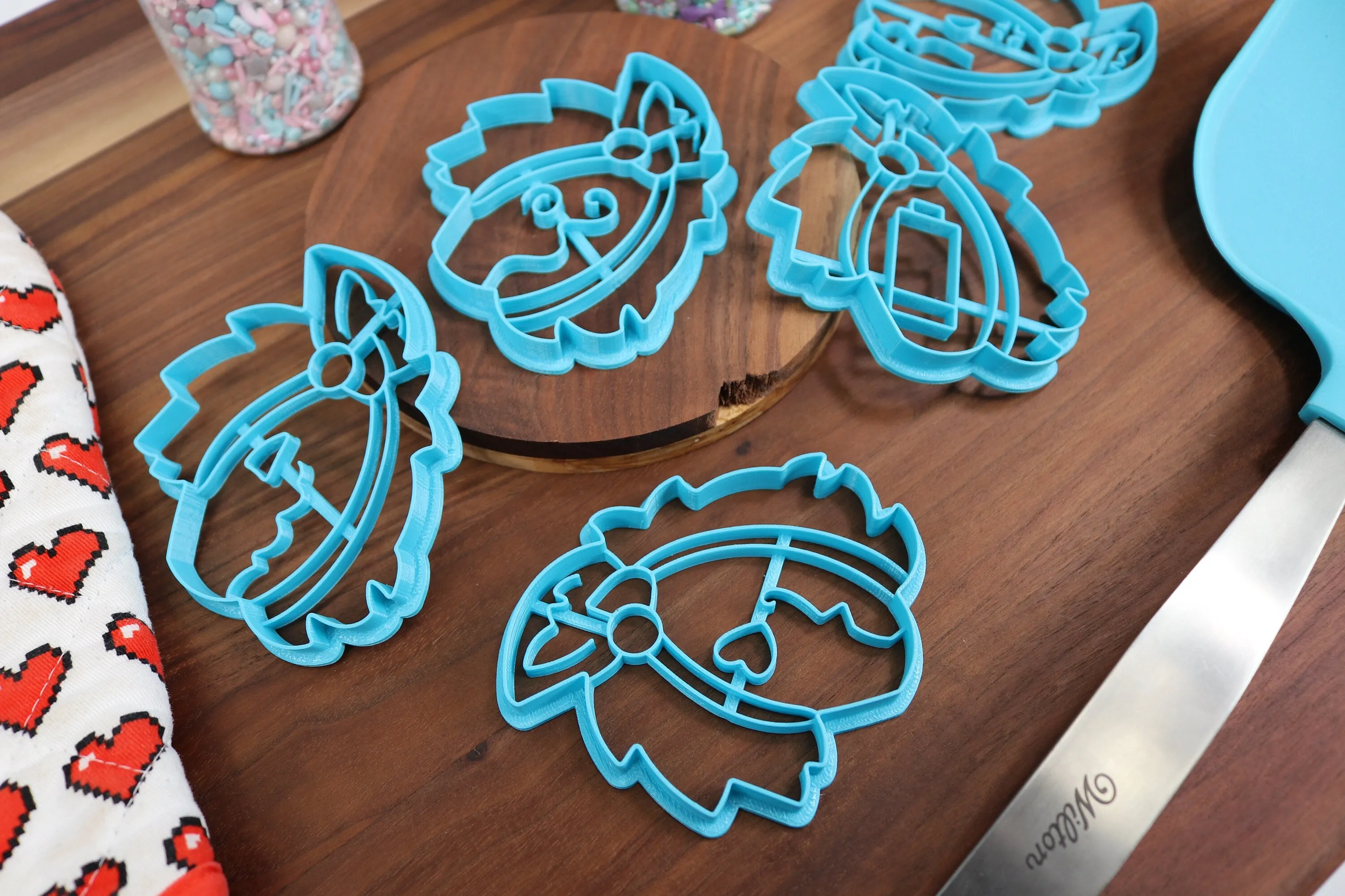 Furry Protogens Cookie Cutters - Protogen Emotions - Annoyed, Charged, Confused, Love, Smiling