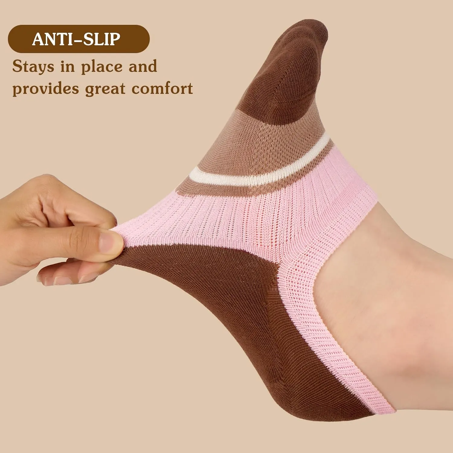 Gonii Women's No Show Socks Thin Breathable Anti-Slip High Elasticity Invisible for Sneakers Flats Loafers