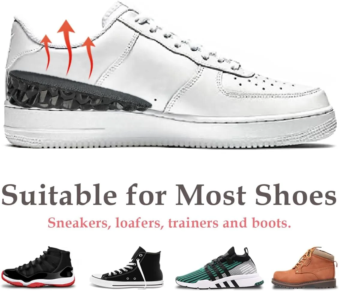 Height Increase Insoles, 0.6'' Taller Cushion, Heel Lift Shoes Inserts, Leg Length Discrepancy for Men and Women (Small - 0.6'' Height)