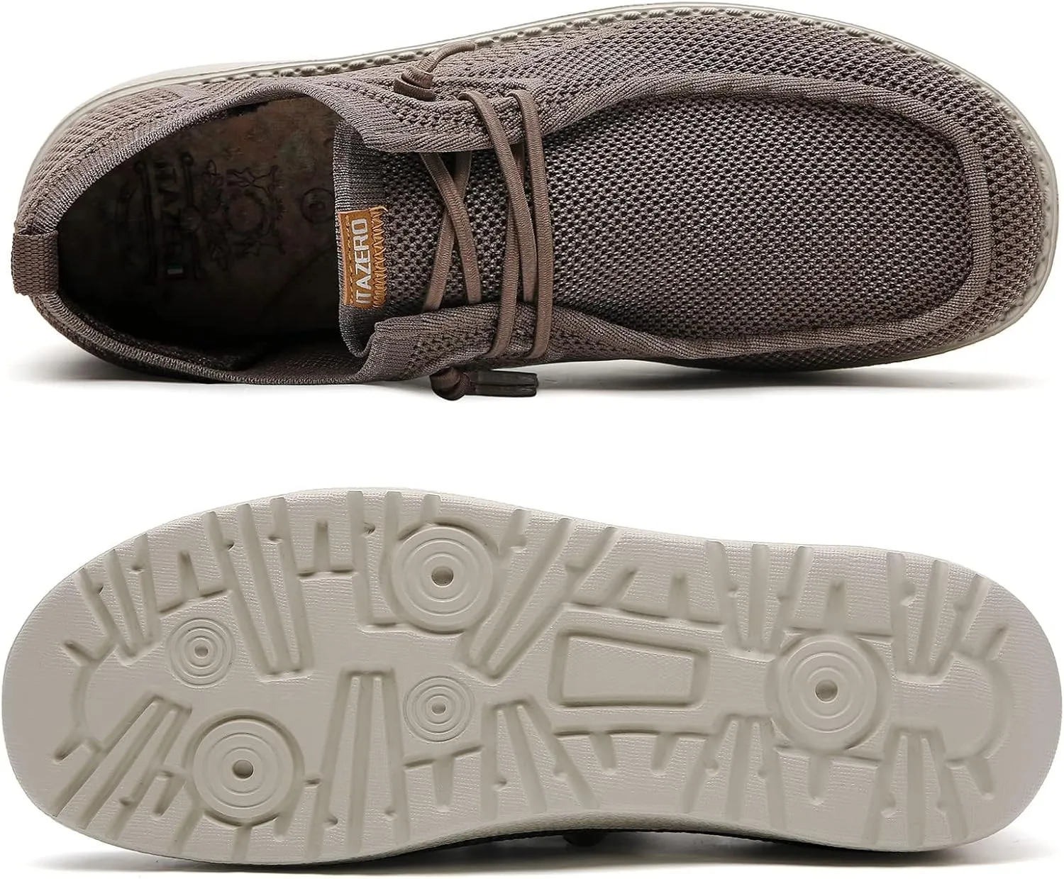 ITAZERO Men Extra Wide Shoes - 4E to 5E Wide Toe Box Shoes for Men XX Wide Width Swollen Feet - Men's Loafers & Slip-ons with Arch Support Insole for Plantar Fasciitis