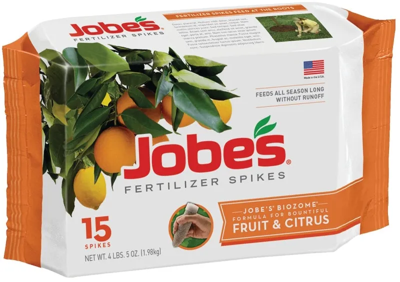 Jobes 01612 Dry Fertilizer Spike, Spike, Gray/Light Brown, Slight Ammonia :PK 15: QUANTITY: 1
