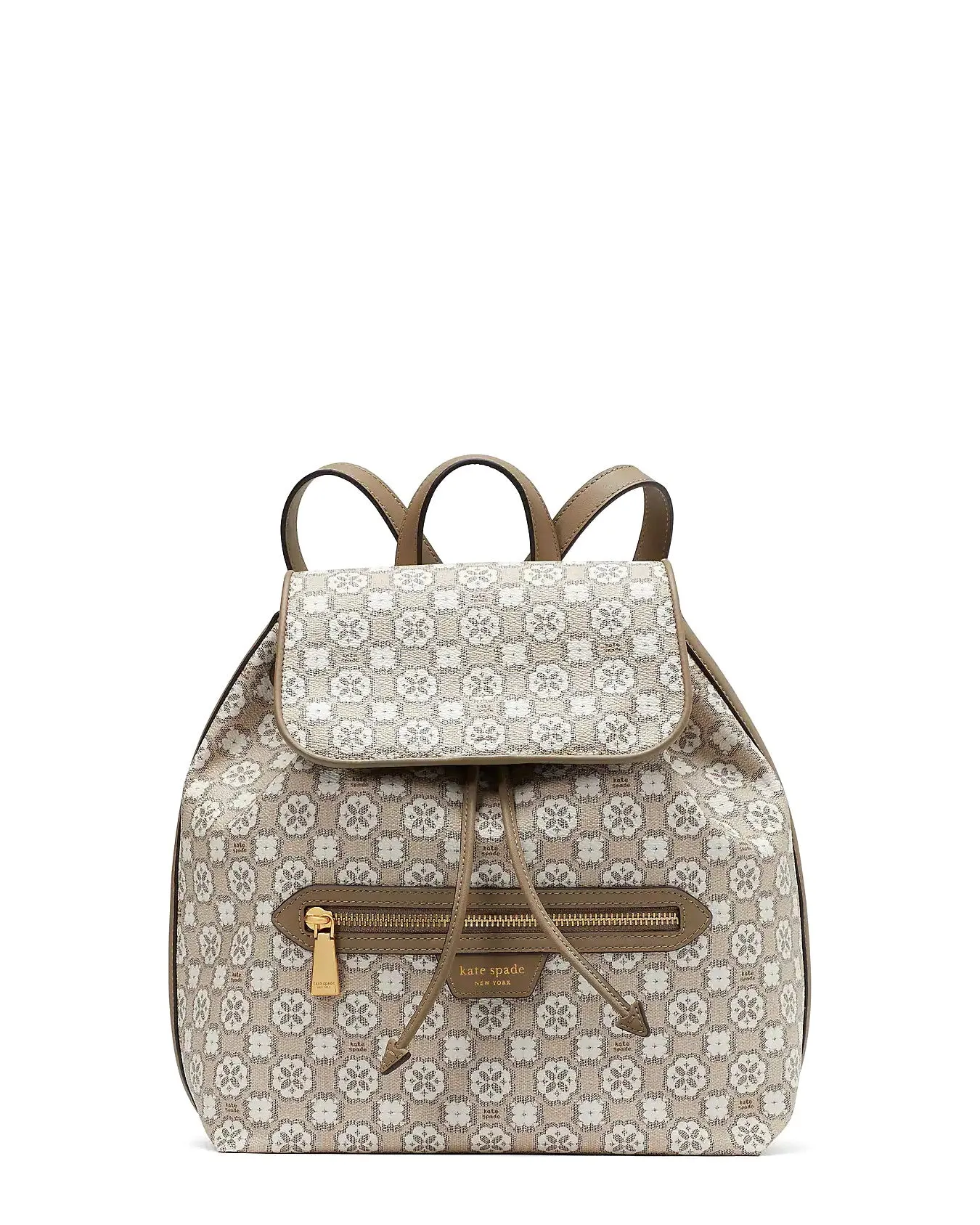 Kate Spade Women's Spade Flower Monogram Mia Flap Backpack