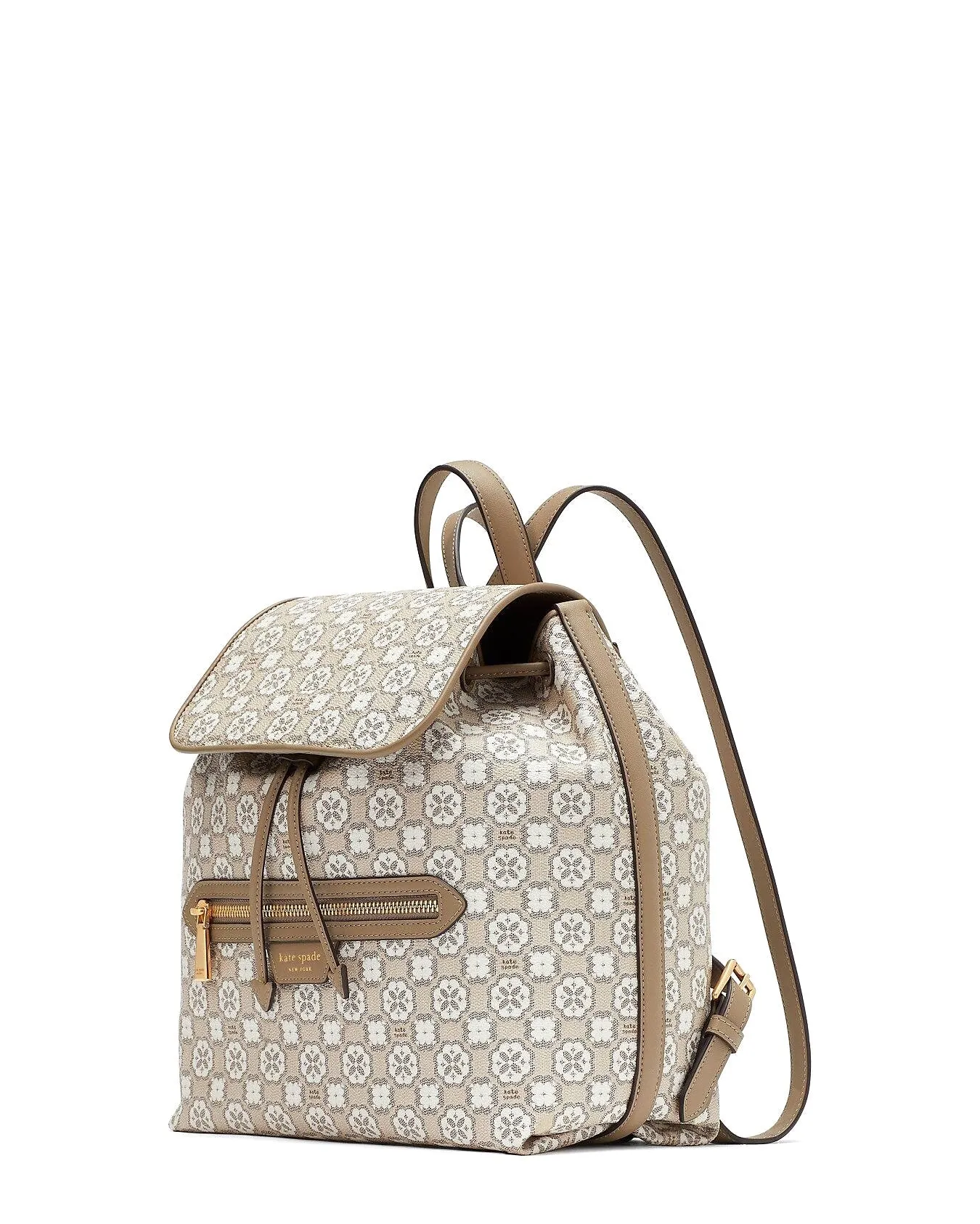 Kate Spade Women's Spade Flower Monogram Mia Flap Backpack