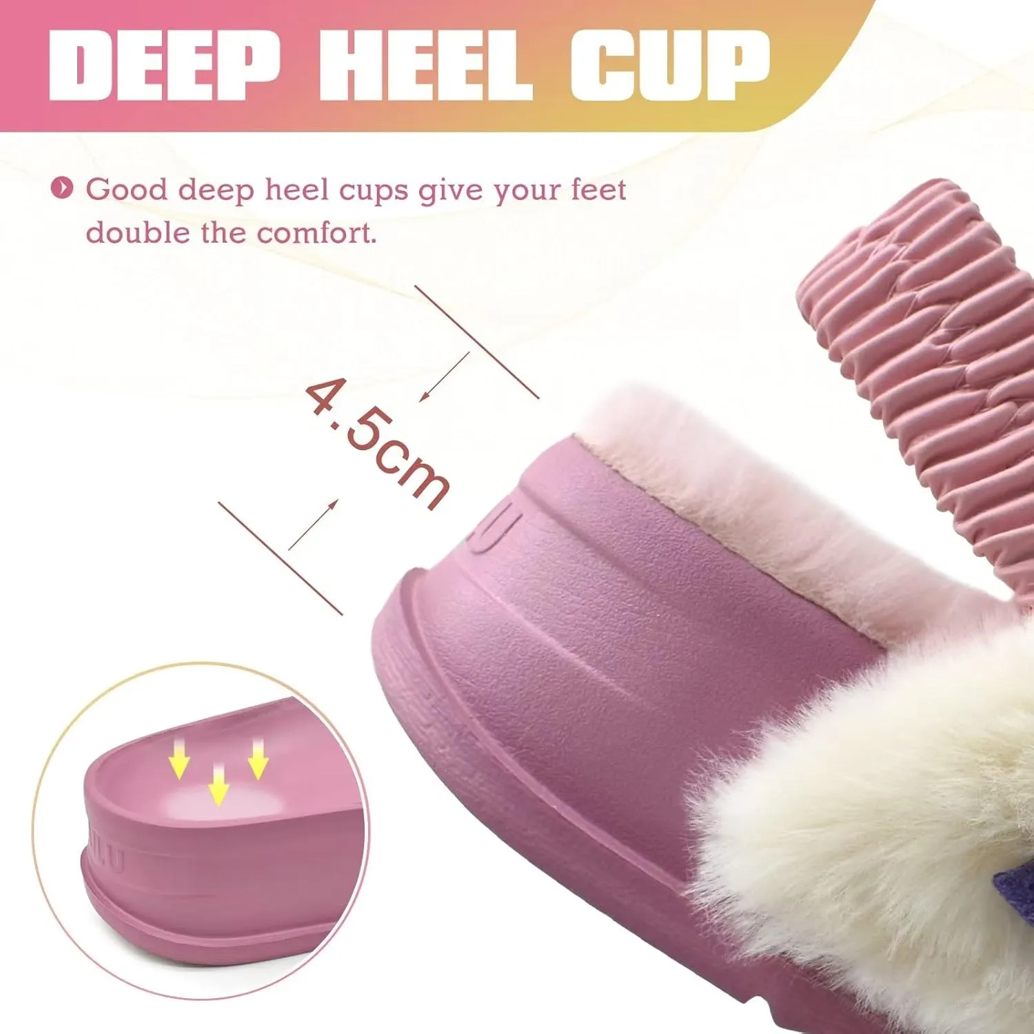 KuaiLu Womens Fuzzy Criss Cross Band Platform Slippers Arch Support Furry Faux Fur Ladies Open Toe Cozy Soft Plush Fleece Comfy House Shoes Sandals