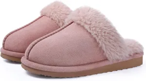 Litfun Women's Fuzzy Memory Foam Slippers Fluffy Winter House Shoes Indoor and Outdoor