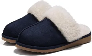 Litfun Women's Fuzzy Memory Foam Slippers Fluffy Winter House Shoes Indoor and Outdoor