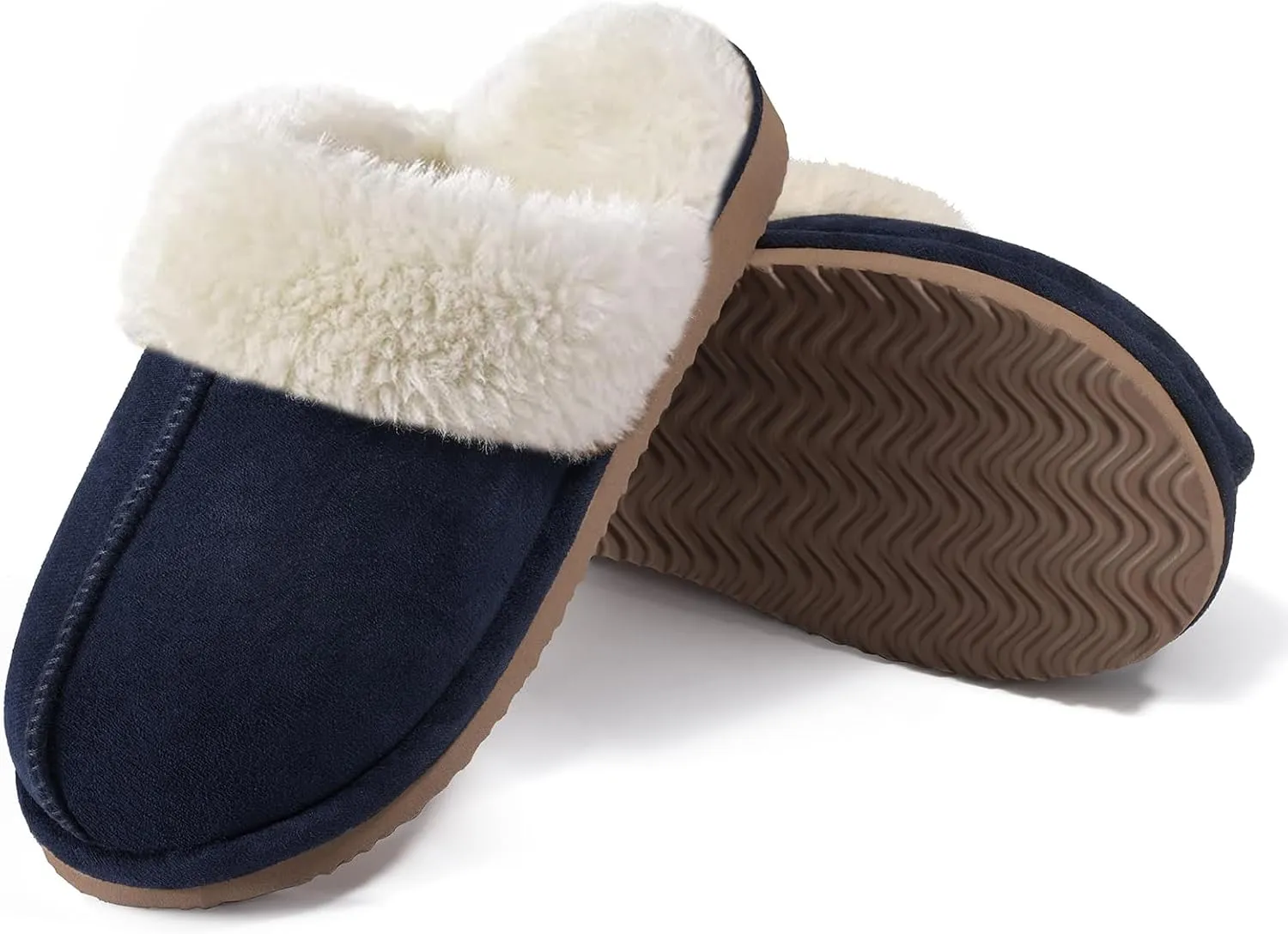 Litfun Women's Fuzzy Memory Foam Slippers Fluffy Winter House Shoes Indoor and Outdoor
