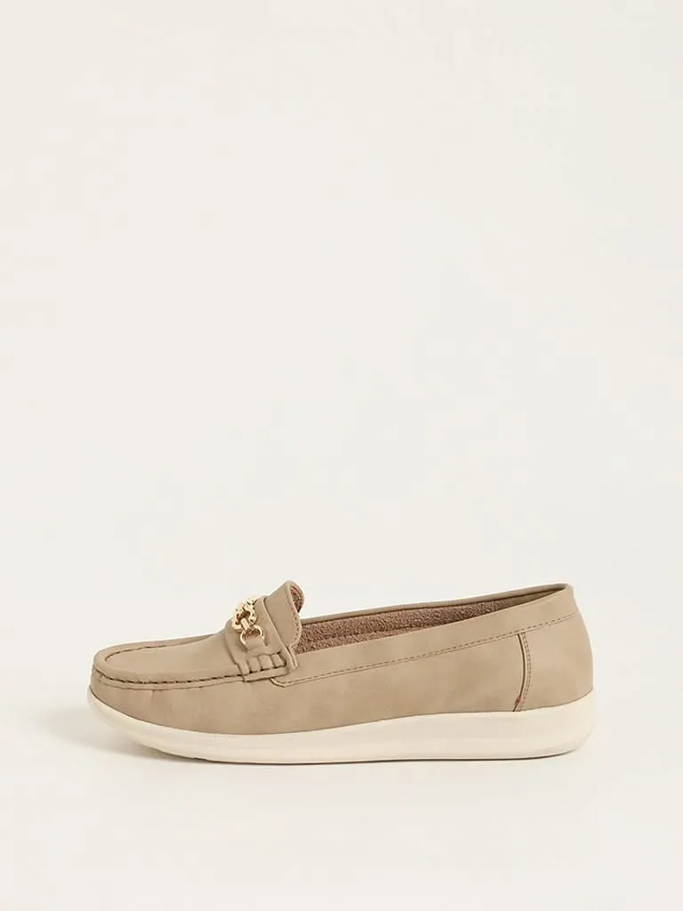 LUNA BLU Beige Loafers