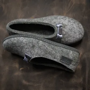 MARGOT - Silver Grey - Customisable ballerinas slippers