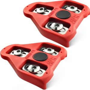 MARQUE Look Delta Compatible Cleats - 9 Degree Float Red Cleat Set for Peloton Indoor Cycling and Outdoor Road Cycling Designed for Women and Men Clipless Spinning and Cycle Shoes