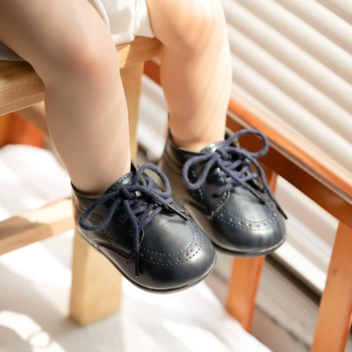 Meckior Infant Baby Boys Girls Classic PU Leather Wedding Loafers Brogue Toddler Oxford Dress Shoes First Steps Walking Flat Lazy Crib Shoe