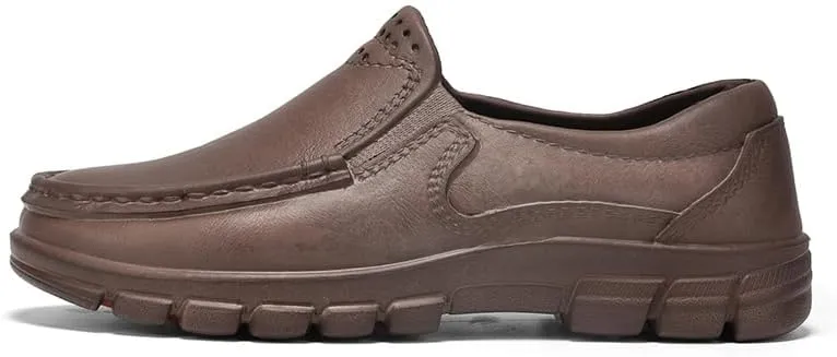 Men's Slip-On Loafers,Chef Work Shoes Comfortable, Lightweight, Slip Resistant Waterproof EVA Nursing Garden Shoes