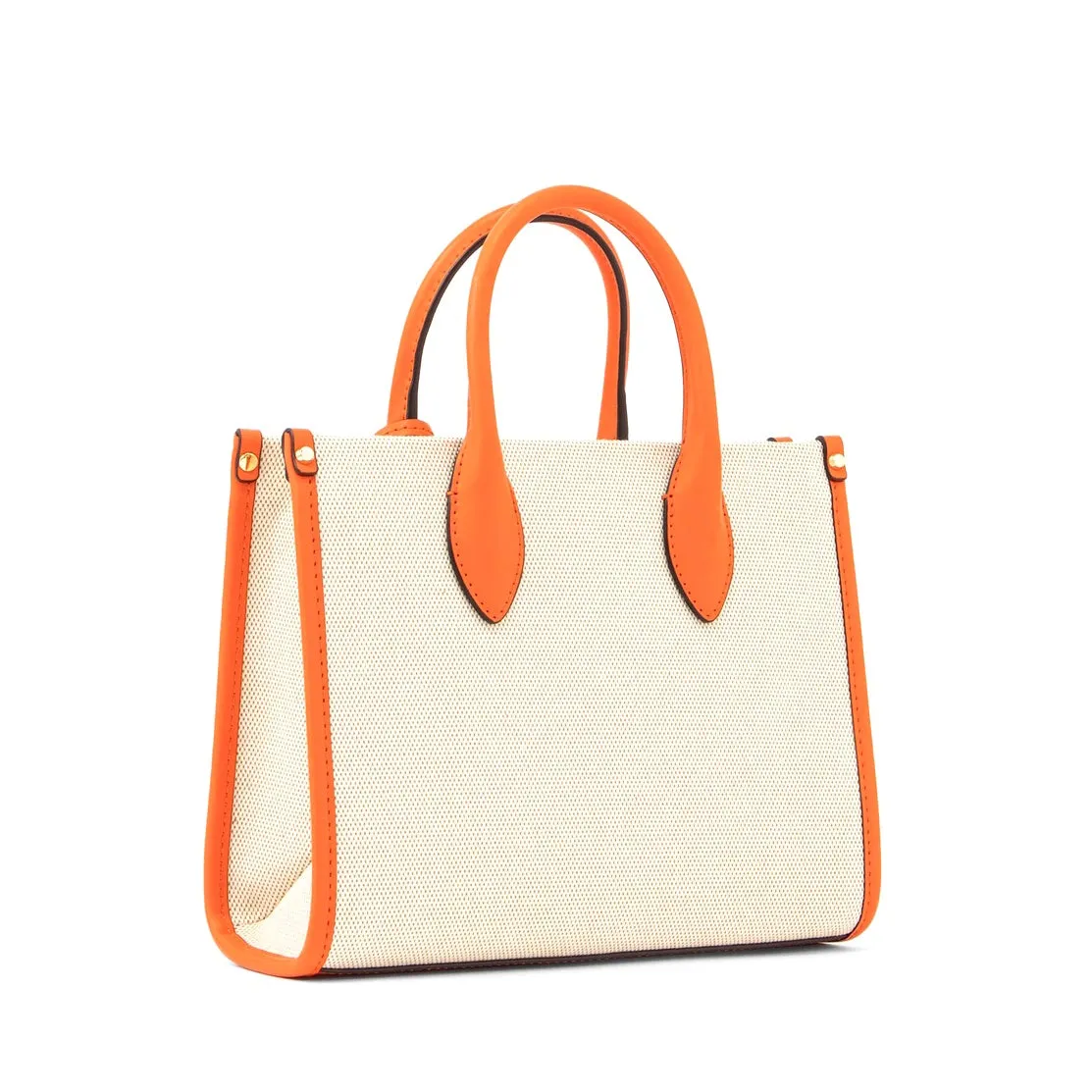 Michael Kors Women's Mirella Small Top Zip Canvas Crossbody