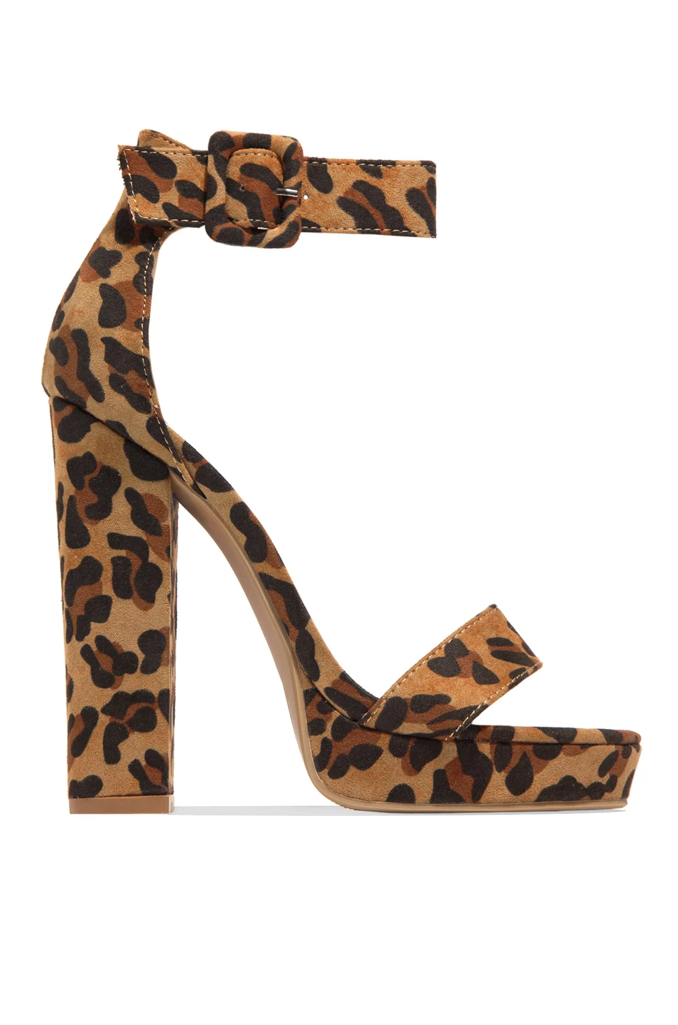 New Limits Platform Block Heels - Leopard
