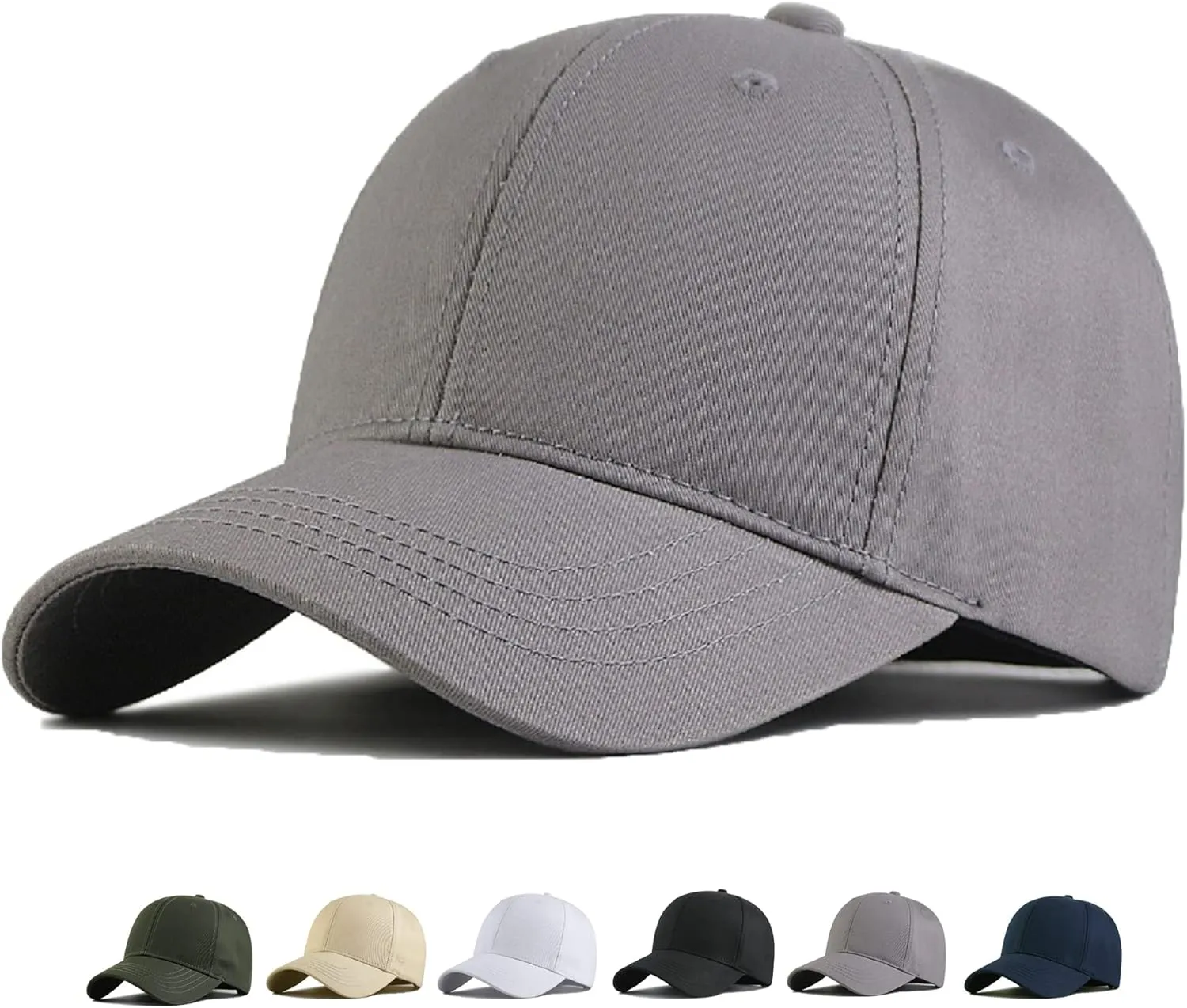 Oversize Baseball Cap XXL Big Head Hats for Men Large Head Hats Dad Hat Adjustable 23.6"-26.8"