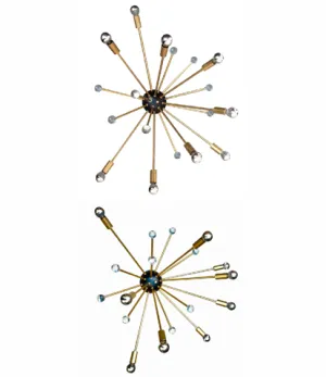 PAIR OF SPUTNIK LIGHTS