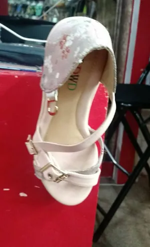PINK CAUSAL SANDALS IN WEDGE