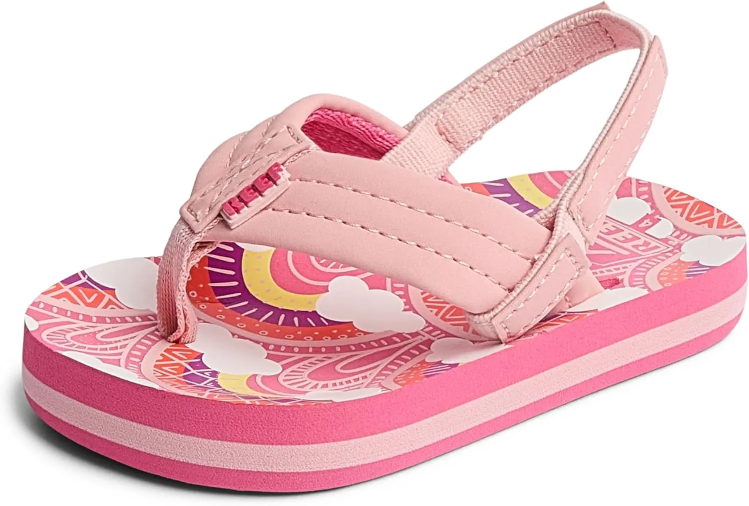 REEF Little Ahi Unisex-Child Beach Flip Flop, Soft Cushion Footbed, Water Friendly, Backstrap