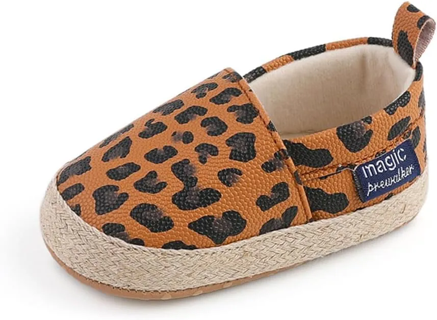 Sekantrol Baby Girls Boys Shoes,Infant Toddler Soft Sole Non Slip Flat Lazy Cute Loafers,Unisex Casual Oxford Dress Shoes