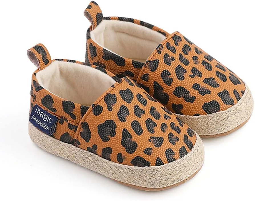 Sekantrol Baby Girls Boys Shoes,Infant Toddler Soft Sole Non Slip Flat Lazy Cute Loafers,Unisex Casual Oxford Dress Shoes