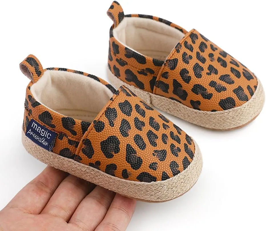 Sekantrol Baby Girls Boys Shoes,Infant Toddler Soft Sole Non Slip Flat Lazy Cute Loafers,Unisex Casual Oxford Dress Shoes