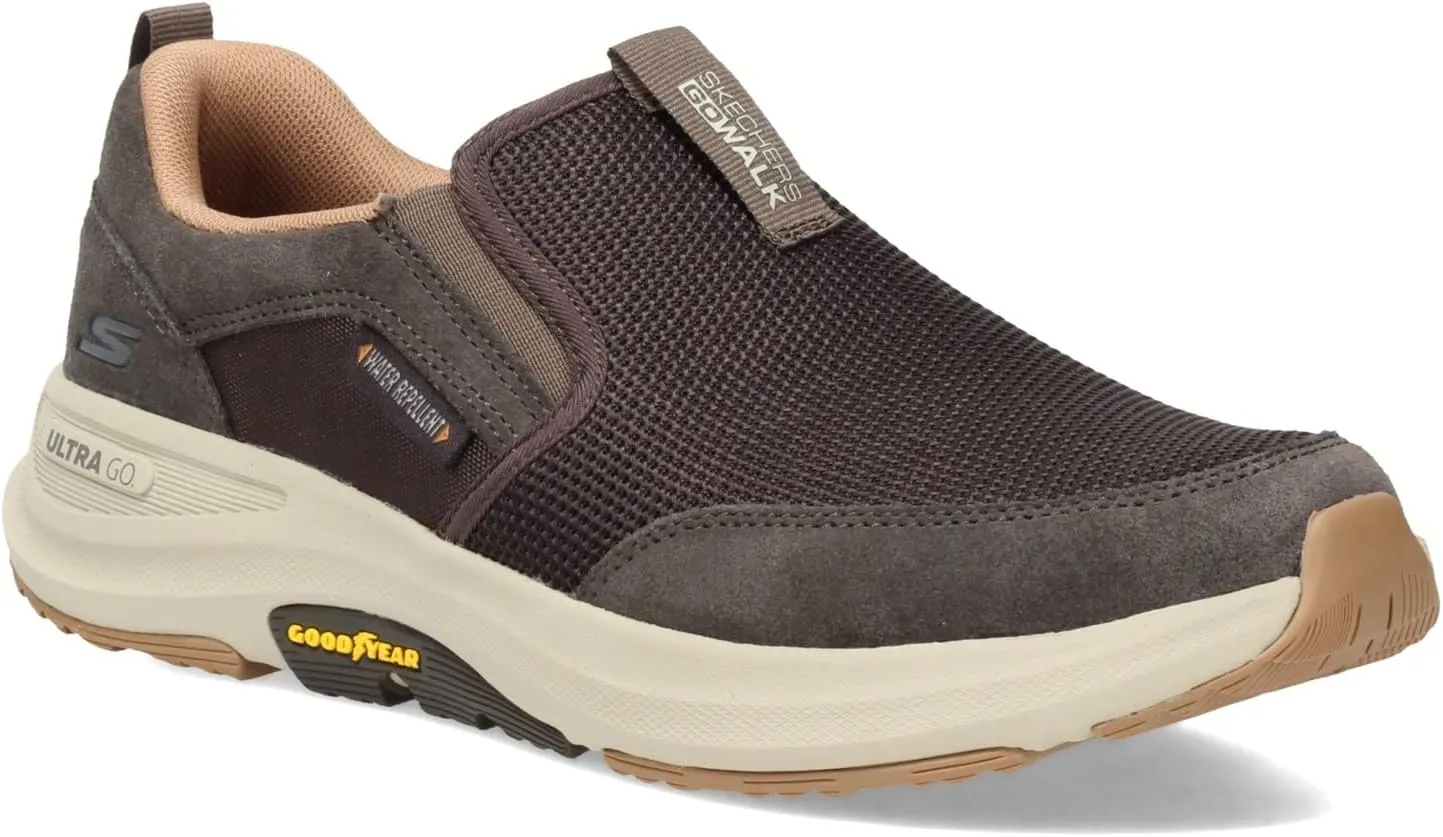 Skechers Men's Go Walk Outdoor-Athletic Slip-on Trail Hiking Shoes with Air Cooled Memory Foam Sneaker