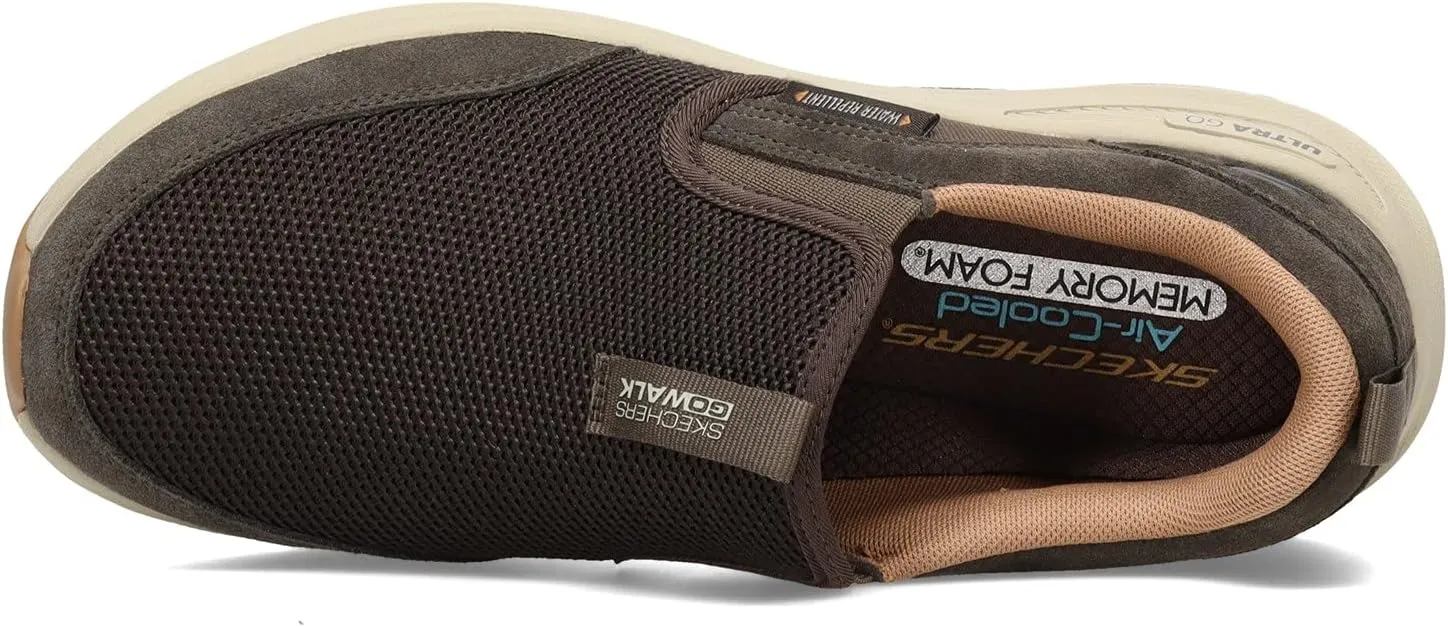Skechers Men's Go Walk Outdoor-Athletic Slip-on Trail Hiking Shoes with Air Cooled Memory Foam Sneaker