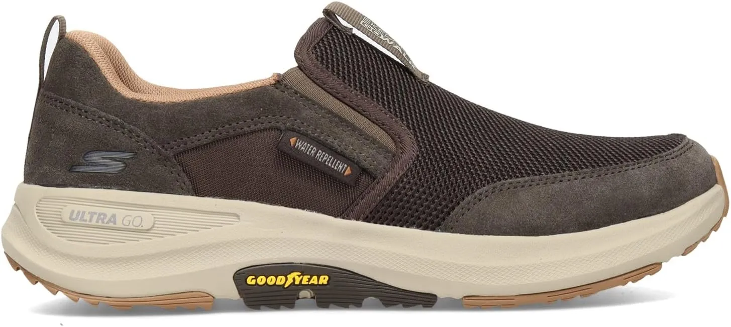 Skechers Men's Go Walk Outdoor-Athletic Slip-on Trail Hiking Shoes with Air Cooled Memory Foam Sneaker