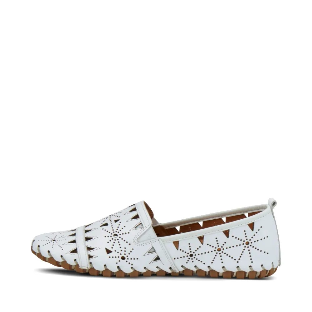 Spring Step Women's Fusaro Perfed Loafer (White)